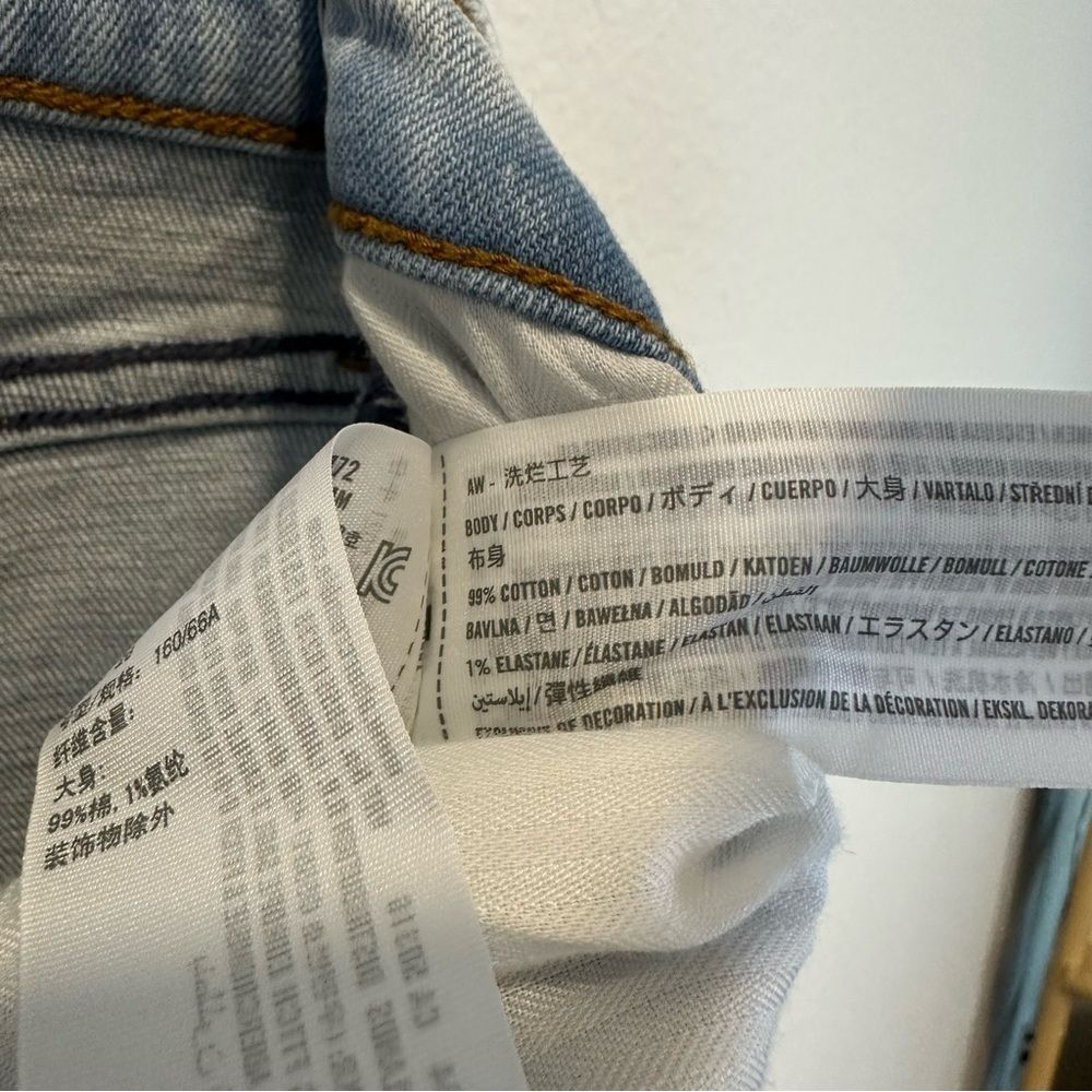 NWT Abercrombie & Fitch The Ankle Straight Ultra High Rise Jean 034 - Picture 4 of 5
